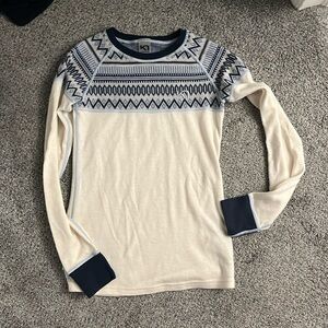 ❗️SOLD ❗️Kari Traa Lokke Long-Sleeve Nordic gorpcore merino ski baselayer Top